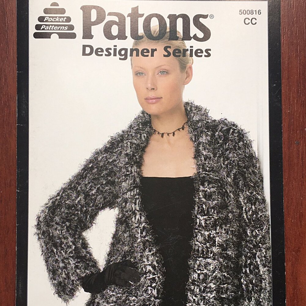 Vintage Patons Pocket Knitting patterns Designer Series Allure #CC500816